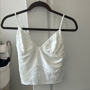 Princess Polly White Lace Cami Top